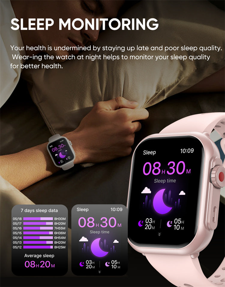 Smartwatch pour hommes fitness tracker 2025