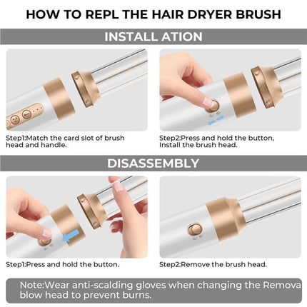 💇♀ Brosse coiffante multifonction 5 en 1