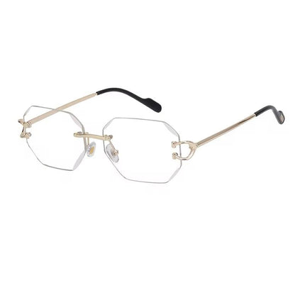 Lunette de Soleil Sans Monture Octogonales UV400 - Style Luxe Unisexe