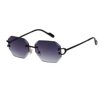 Lunette de Soleil Sans Monture Octogonales UV400 - Style Luxe Unisexe