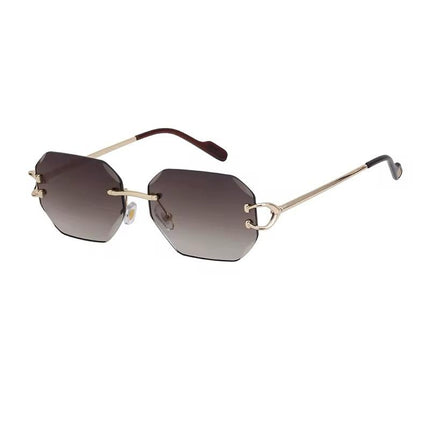 Lunette de Soleil Sans Monture Octogonales UV400 - Style Luxe Unisexe